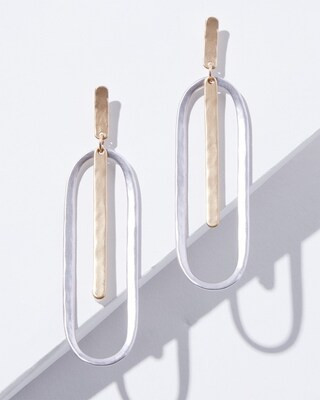 Mixed Metals Drop Earrings | Chico's