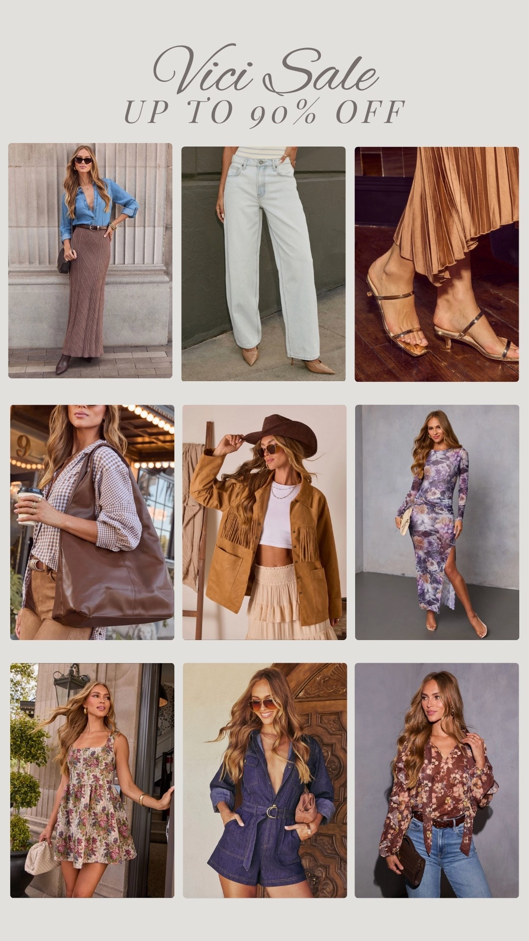 Up to 90% off Vici sale with code EXTRA65

Suede jacket, fringe jacket, floral dress

#LTKSeasonal #LTKSaleAlert #LTKFindsUnder100