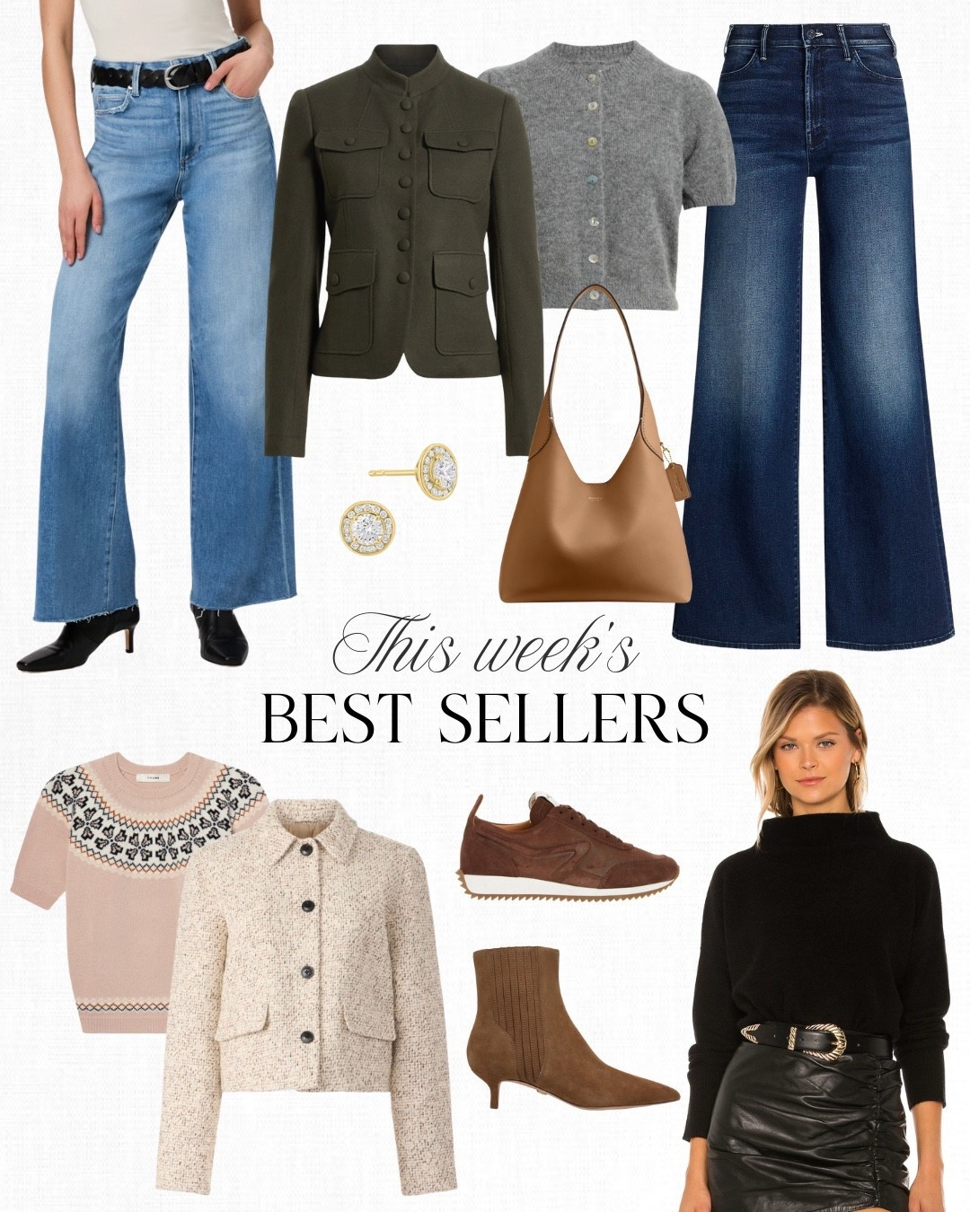 Exciting news! Almost every pieces on this week's list of best sellers is currently on sale. From fall jackets like this one from Rag & Bone, to denim staples like my favorite Paige Anessa jeans, there are so many good finds on this year's friends & family sale. I can't say enough good things about this Vince boiled wool sweater... and I might go as far to say it's my all time favorite sweater! Most of the sales end Sunday so grab your favorites while you can. I also added petites and more sizes below.

#LTKFallSale #LTKSaleAlert #LTKPetite