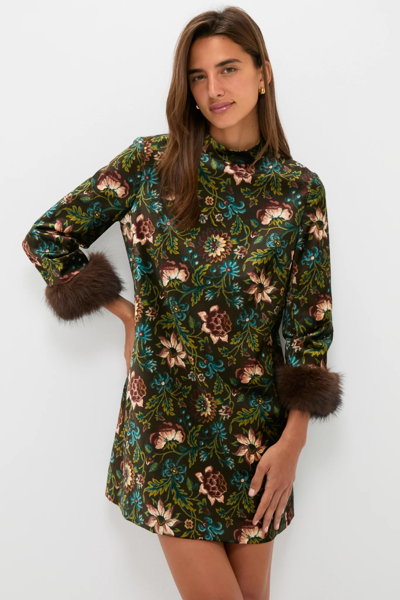 Hazel Moonflower Velvet Mod Ellie Dress | Tuckernuck (US)