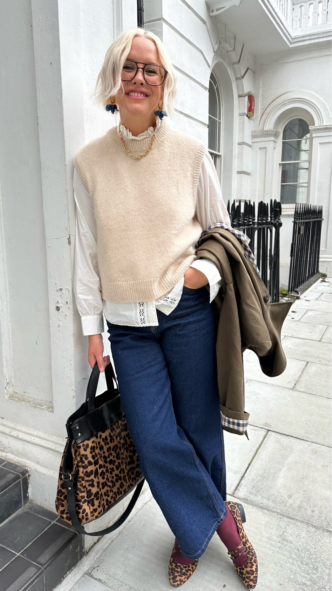 A knitted vest or waistcoat has really come into its own in my wardrobe lately and adds another layer to lighter fabrics to keep them being used all year round.

#LTKautumn #LTKstyletip #LTKuk