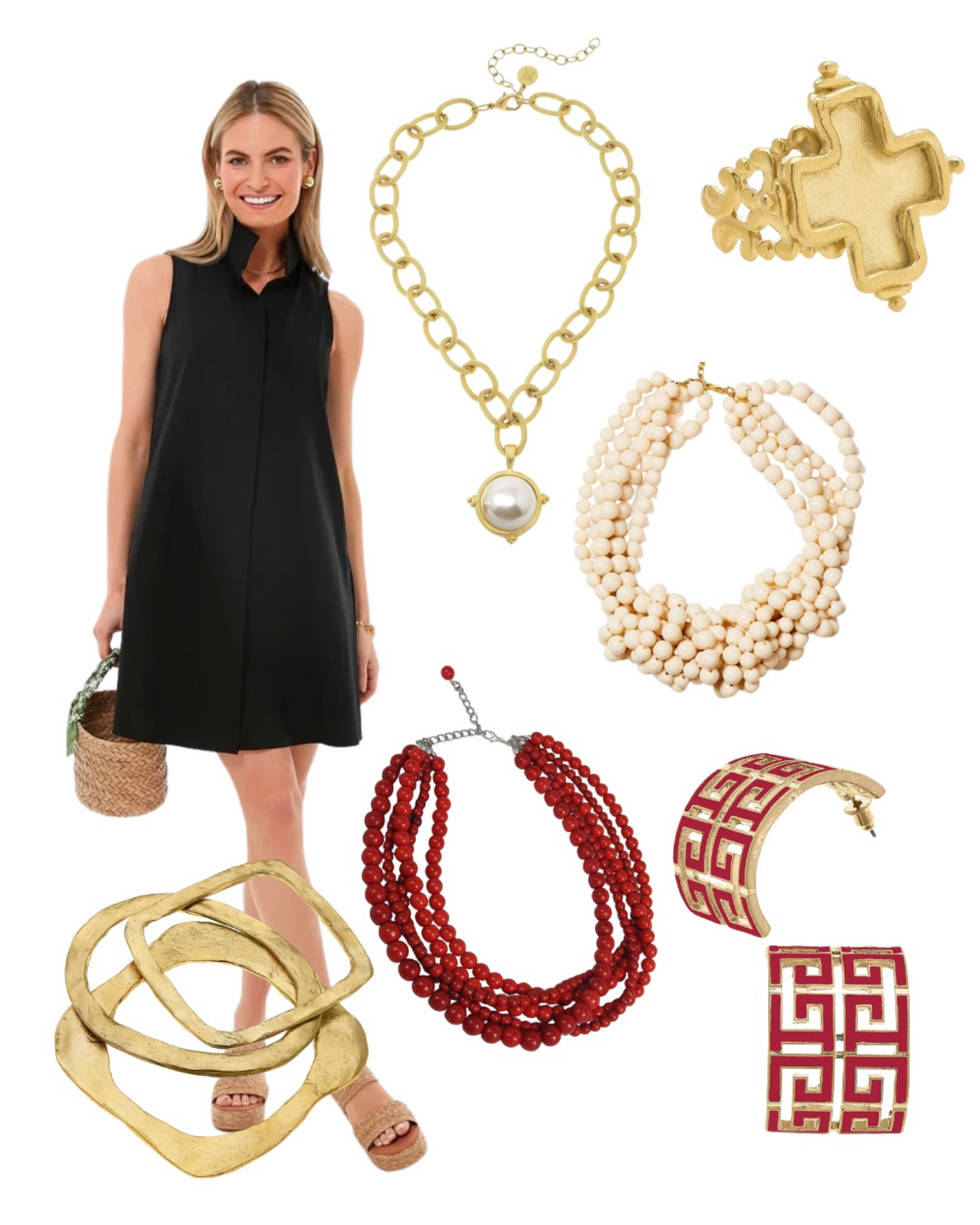 Tuckernuck, Susan Shaw, Canvas jewelry, Etsy, black dress, accessories, game day, red and white, gold jewelry, workwear, over40 outfit

#LTKover40
#LTKworkwear
#LTKgameday

#LTKU #LTKFind #LTKSeasonal