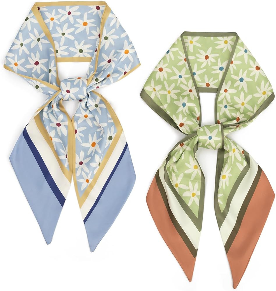 vimate Fashion Satin Scarf - Women's Long or 27.5'' Square Silk Feeling Neck Hair Head Wrap Scarf... | Amazon (US)