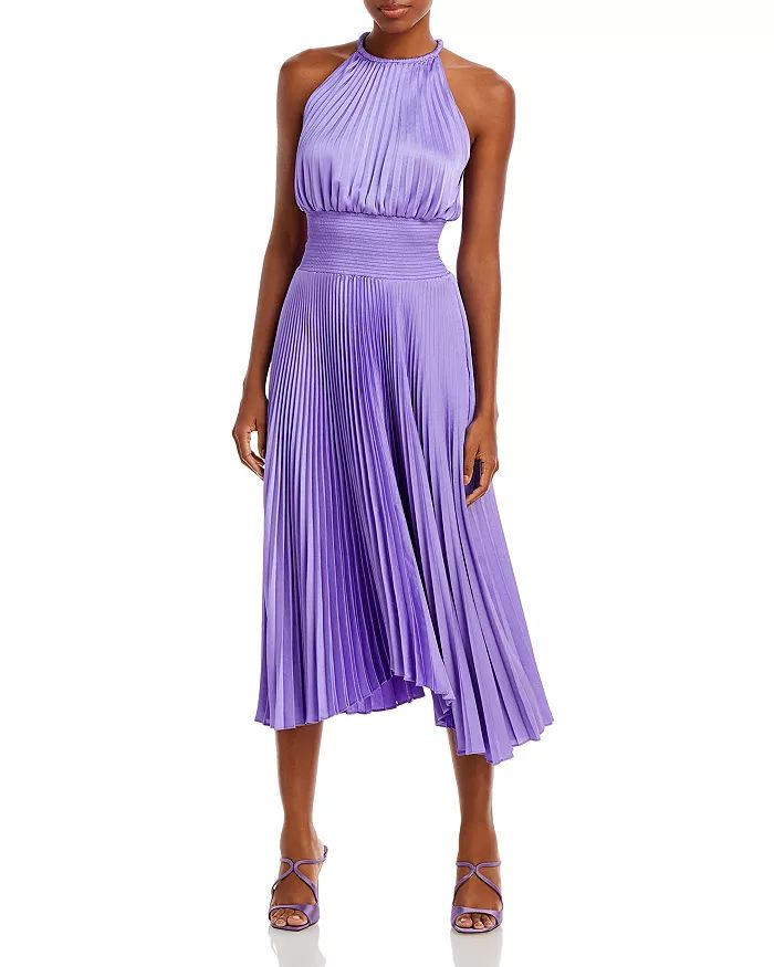 Renzo II Pleated Halter Dress | Bloomingdale's (US)