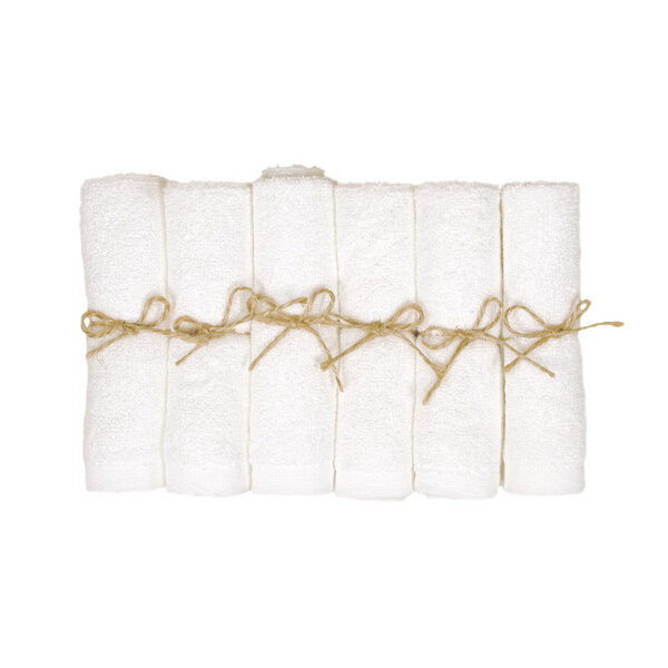 pandoo - 100% Bambus Baby Waschlappen, hypoallergen & antibakteriell - 6er Pack | Avocadostore | Avocadostore DE