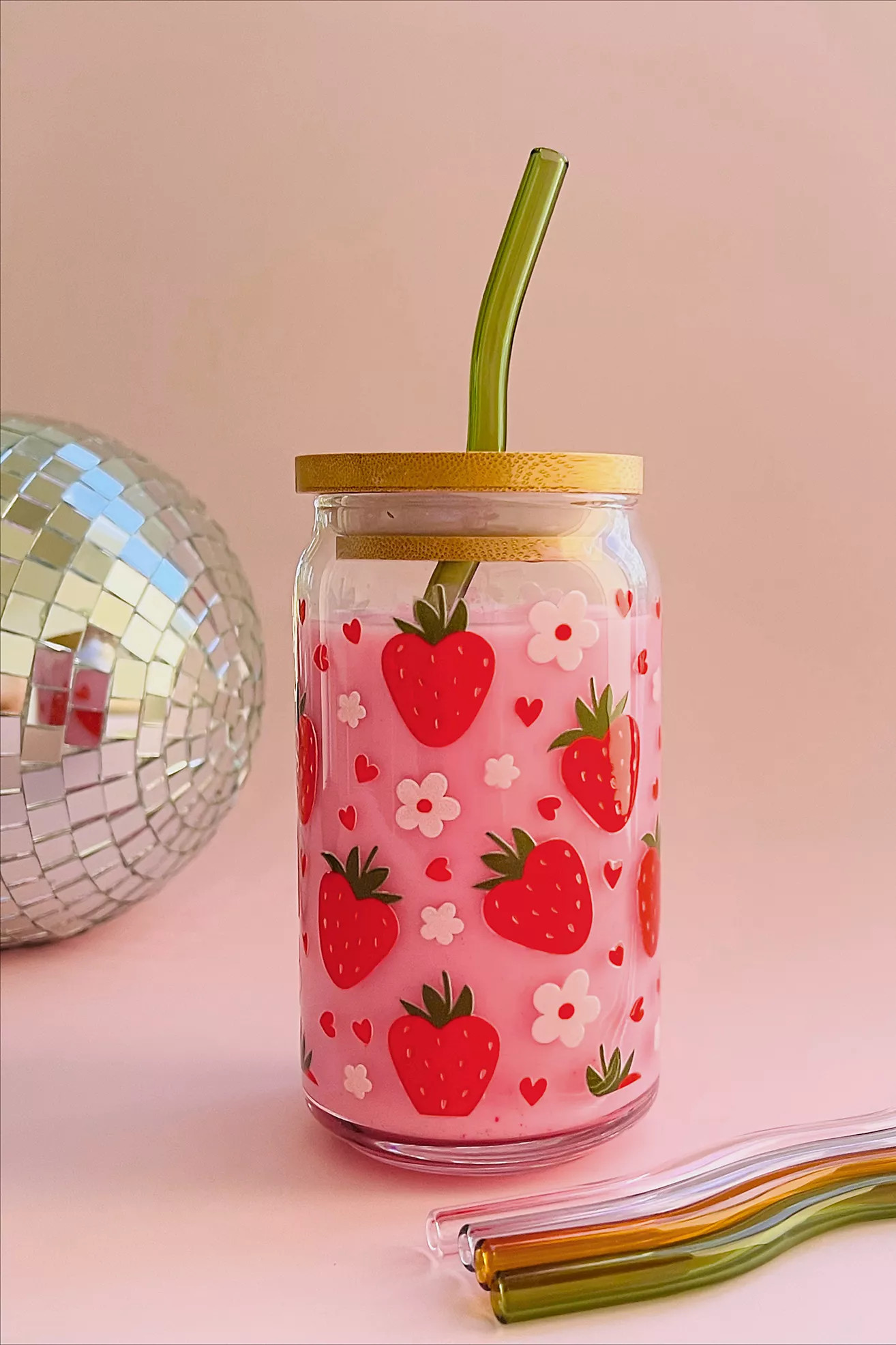 Golden Hour Designs Strawberry Dreams Glass Cup | Free People (Global - UK&FR Excluded)