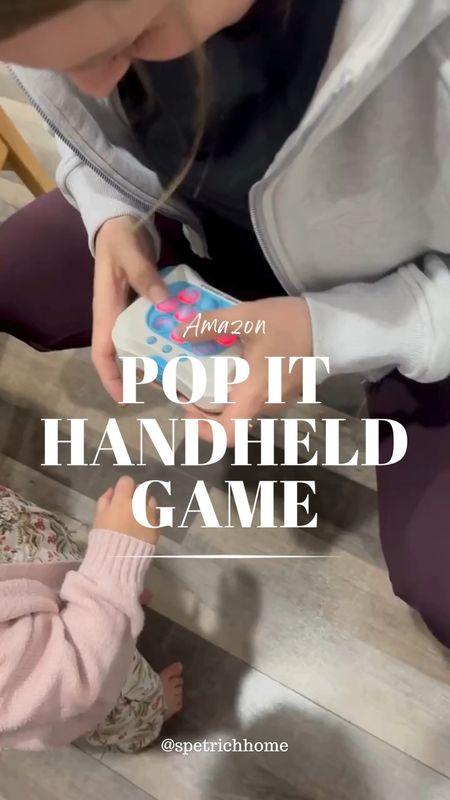 This pop it handheld game is so much fun! 

I linked the one we have and a couple that are similar.

#toy #kids #sensory #lightup #boardgame 

#LTKfamily #LTKfindsunder50 #LTKkids