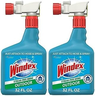 Windex Outdoor Window and Glass Cleaner for Hose Ammonia Free, Concentrated Formula for Deep Outd... | Amazon (US)