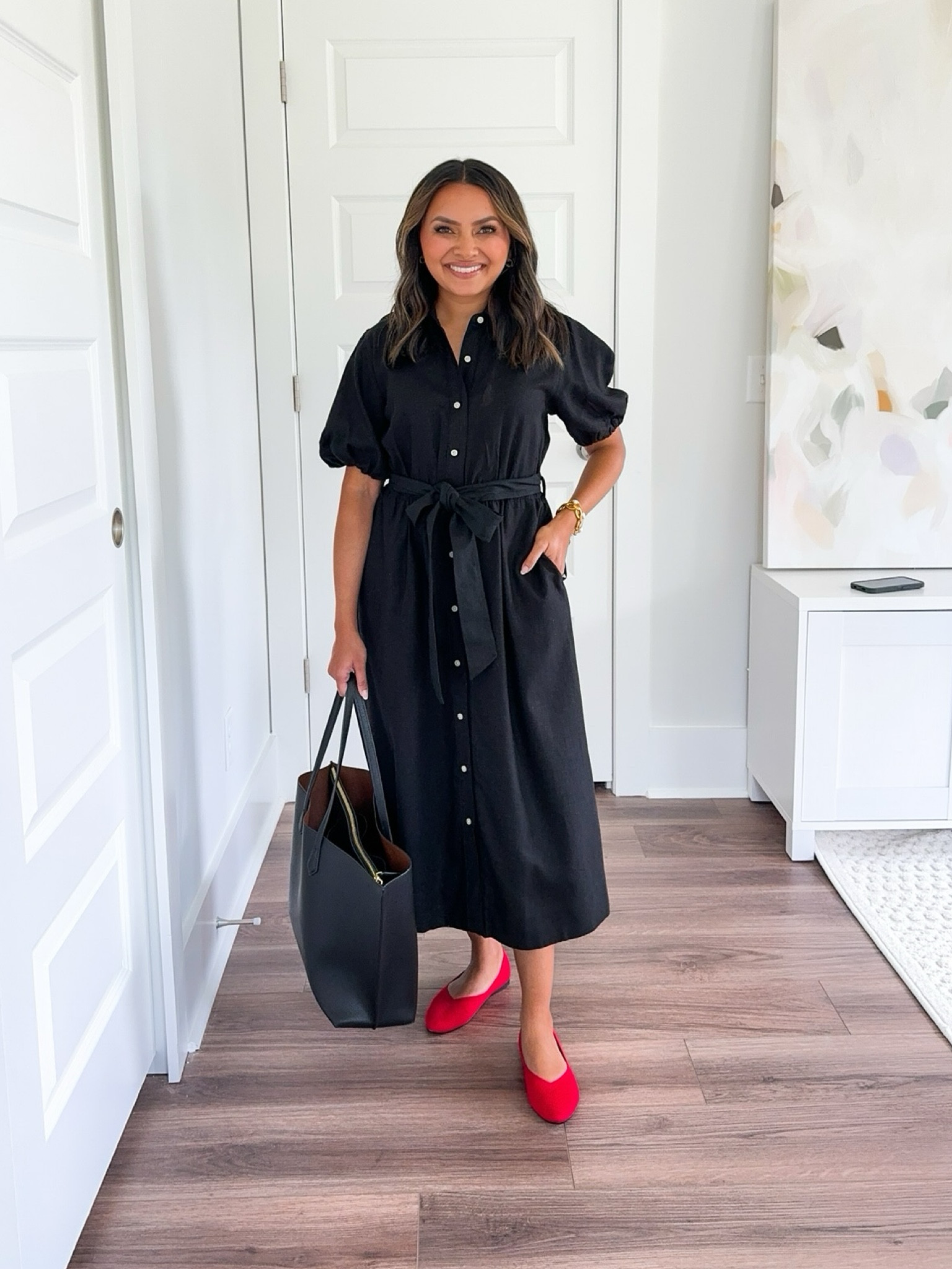 Black maxi dress size XS TTS 
Red ballet flats size 5 TTS

Workwear 
Work Outfit 
Teacher Outfits 
Back to School 
Office Outfits 

Honey Sweet Petite 
Honeysweetpetite

Follow my shop @honeysweetpetite on the @shop.LTK app to shop this post and get my exclusive app-only content!!

#liketkit 
@shop.ltk
https://liketk.it/4MoXK 

#LTKWorkwear #LTKStyleTip #LTKBacktoSchool