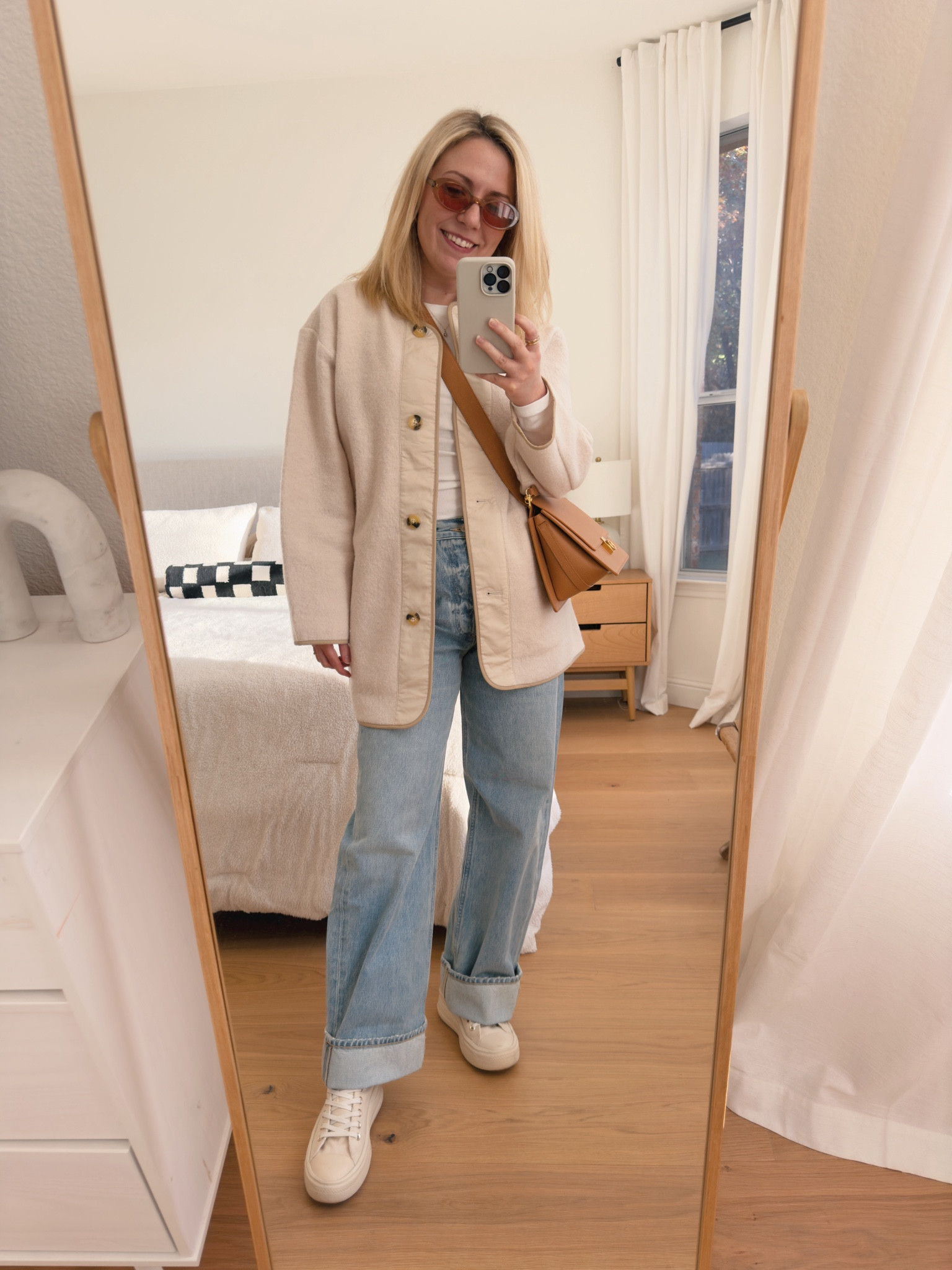 wearing one of my favorite jacket liners and denim✨
Denim runs slightly large, still took my true size for a more relaxed fit
Jacket also ran large, took a size down (XS)

#LTKSeasonal