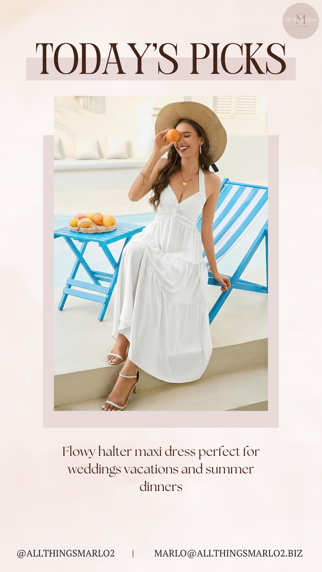 Flowy halter maxi dress perfect for weddings vacations and summer dinners 

 #LTKSeasonal #LTKWorkwear #LTKTravel