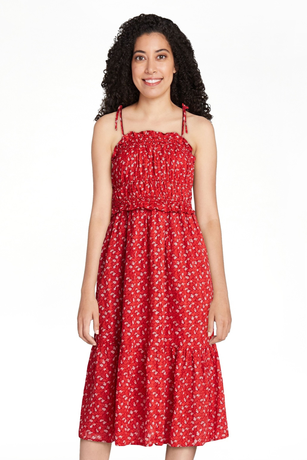 Time and Tru Women's Pipped Midi Dress, Sizes XS - XXXL | Walmart (US)