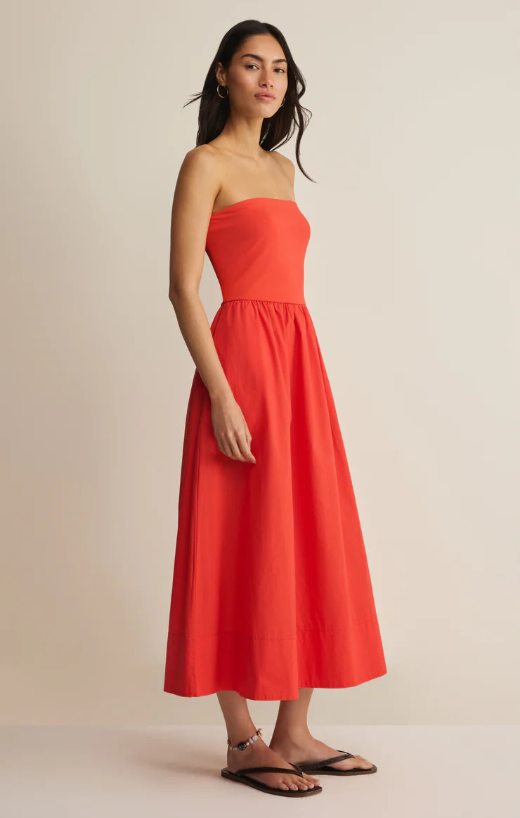 Sunsought Strapless Midi Dress | Z Supply