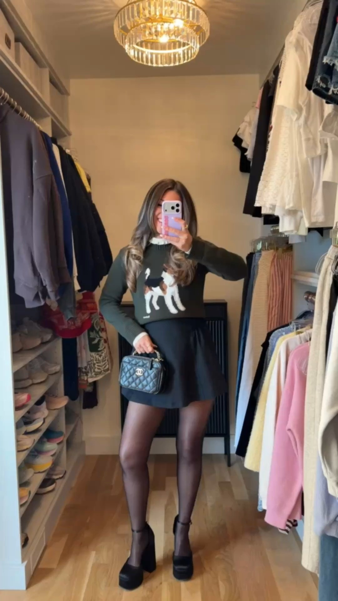 black abercrombie workout dress with built in bra and shorts styled with olive green sweater with dog print over white turtleneck and tights with platform heels fall outfit  🍂

I’m 5’4” and wearing my usual small

vivrelle code: emerson20

workout dress, activewear, athleisure, exercise dress, black dress, fall looks, fall outfit, holiday outfit, game day outfit, skort outfits, athletic skorts, casual skort outfits, summer skort outfits, skort dress, everyday skort outfits

#LTKSeasonal #LTKgrwm #LTKActive