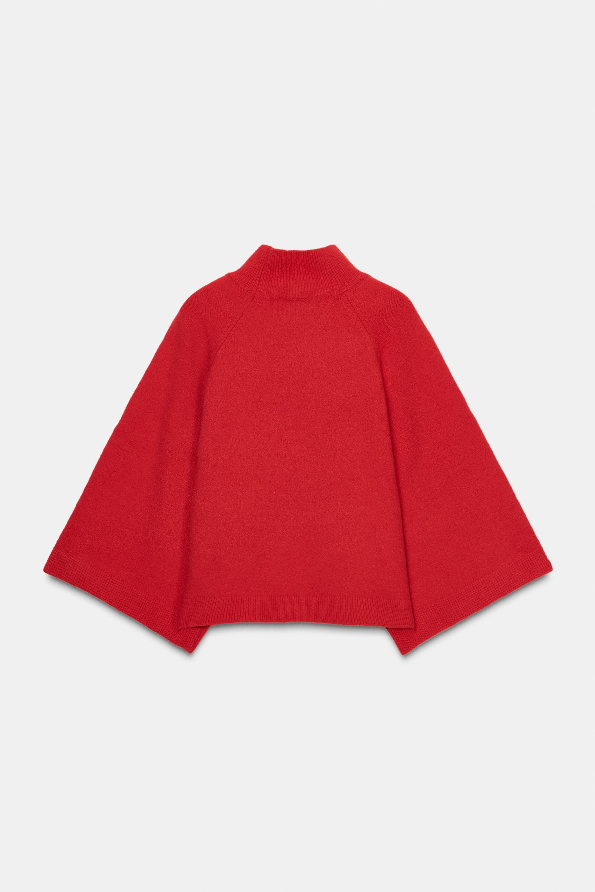 KNIT WIDE SLEEVE JUMPER | Zara UK