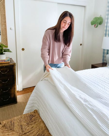 These waffle weave throw blankets are my favorite to layering on top of bedding! Such great quality 👏🏼

Bedding, child’s bedroom, bedroom, primary bedroom, guest room, accent pillow, sofa pillow, throw pillow, waffle weave blanket, throw blanket, bedside lamp, lamp, table lamp, curtains, drapery, window treatments, pillow covers, rug, area rug, neutral rug, indoor rug, outdoor rug, natural fiber rug, Modern home decor, traditional home decor, budget friendly home decor, Interior design, look for less, designer inspired, Amazon, Amazon home, Amazon must haves, Amazon finds, amazon favorites, Amazon home decor #amazon #amazonhome



#LTKStyleTip #LTKHome #LTKFindsUnder50