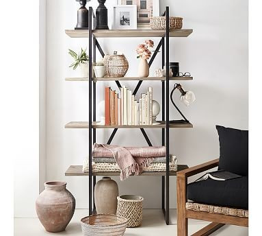 Houston 42" x 71" Etagere Bookcase | Pottery Barn (US)