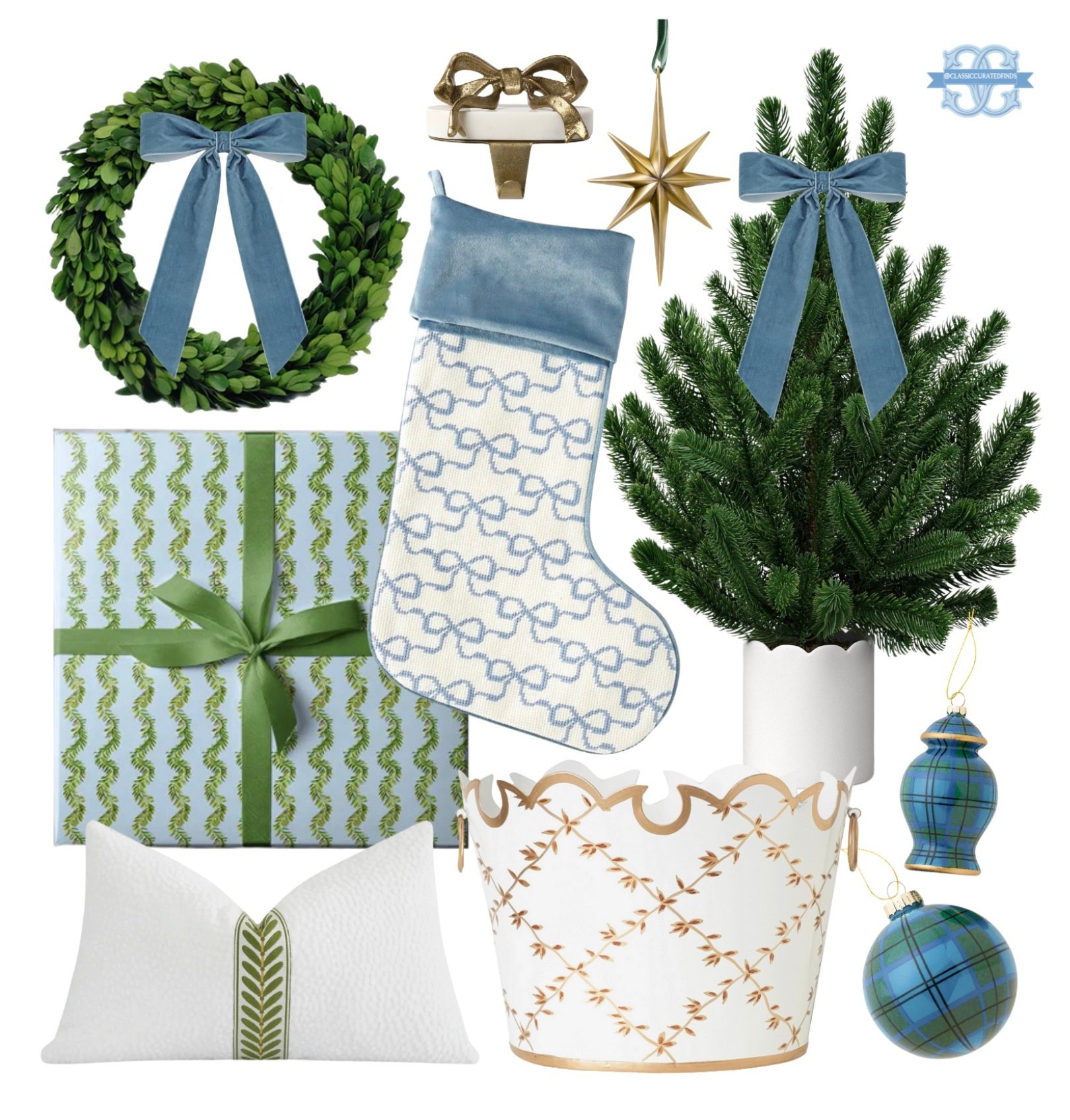 Blue and green Grandmillennial Christmas decor!🩵🎄

Home Decor, Stocking, Wreath, Bows

#LTKHoliday #LTKHome #LTKSeasonal