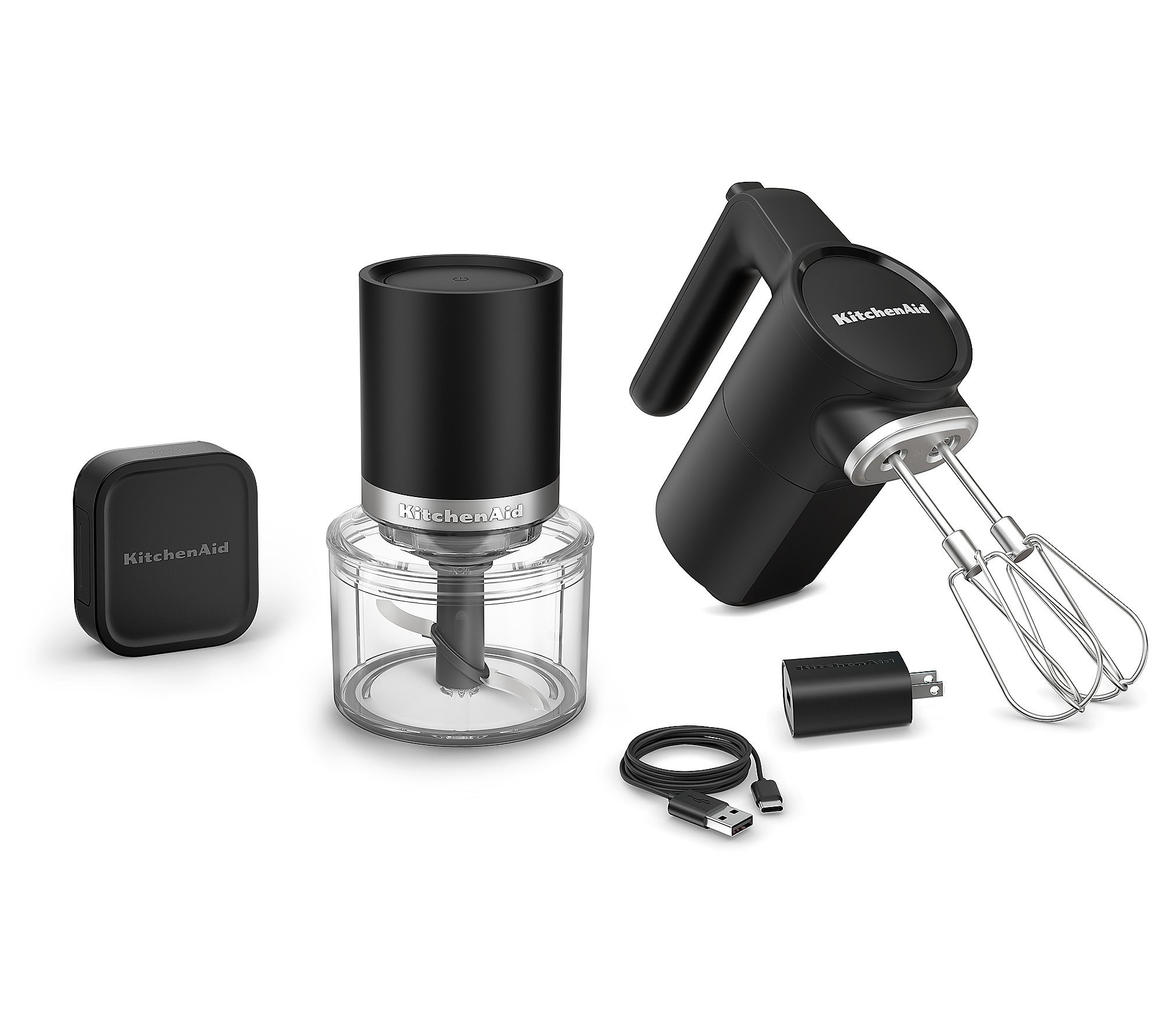 As Is KitchenAid Go Cordless Mixer & Chopper with Battery | QVC