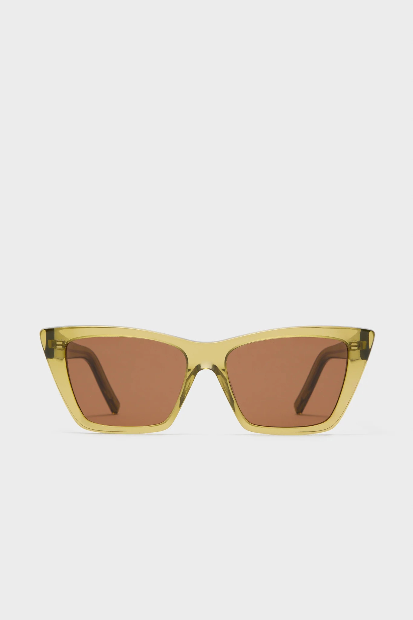 Shiny Transparent Ocra Mica Sunglasses | Tuckernuck (US)