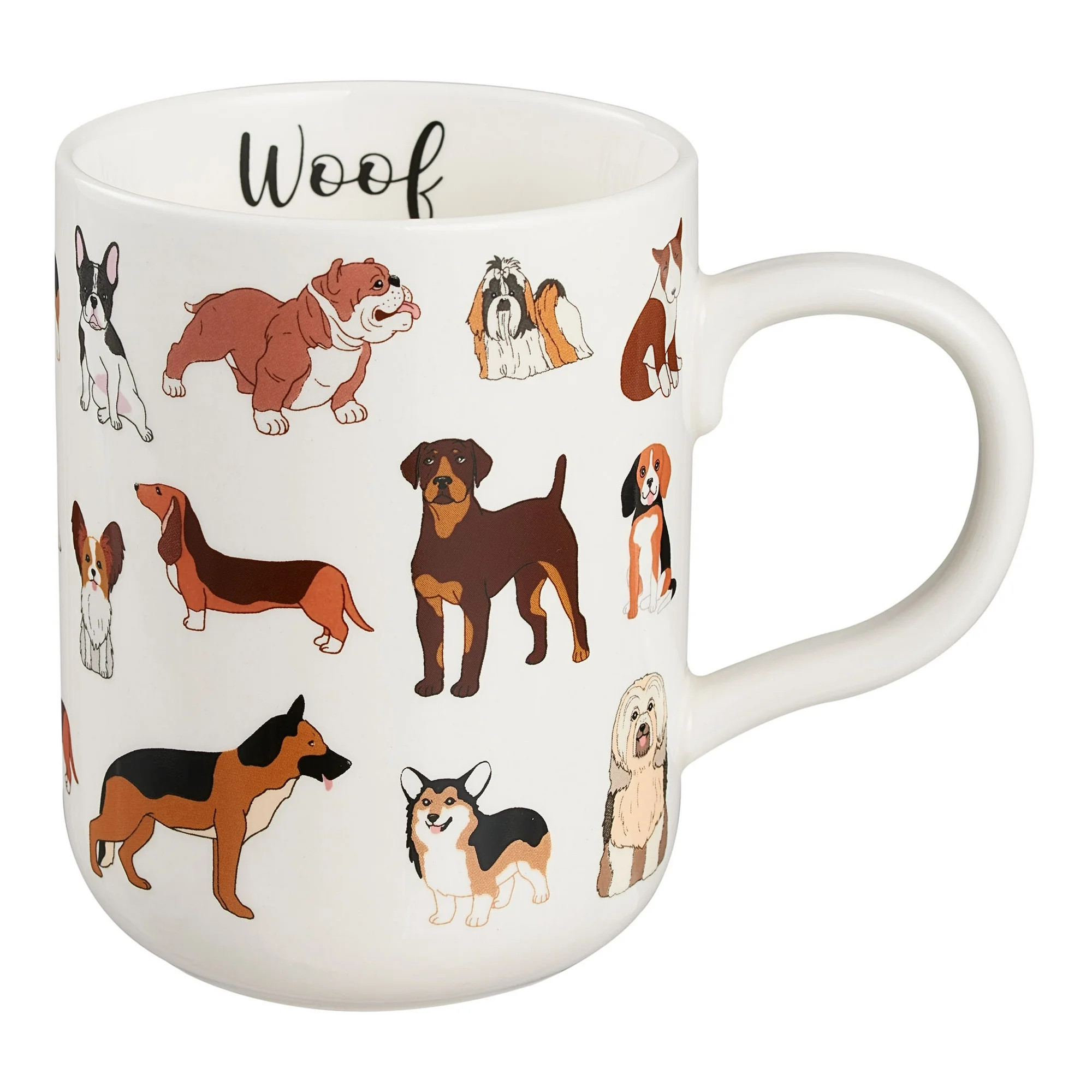 Mainstays 16.06-Oz Stoneware Dog Mug, White | Walmart (US)