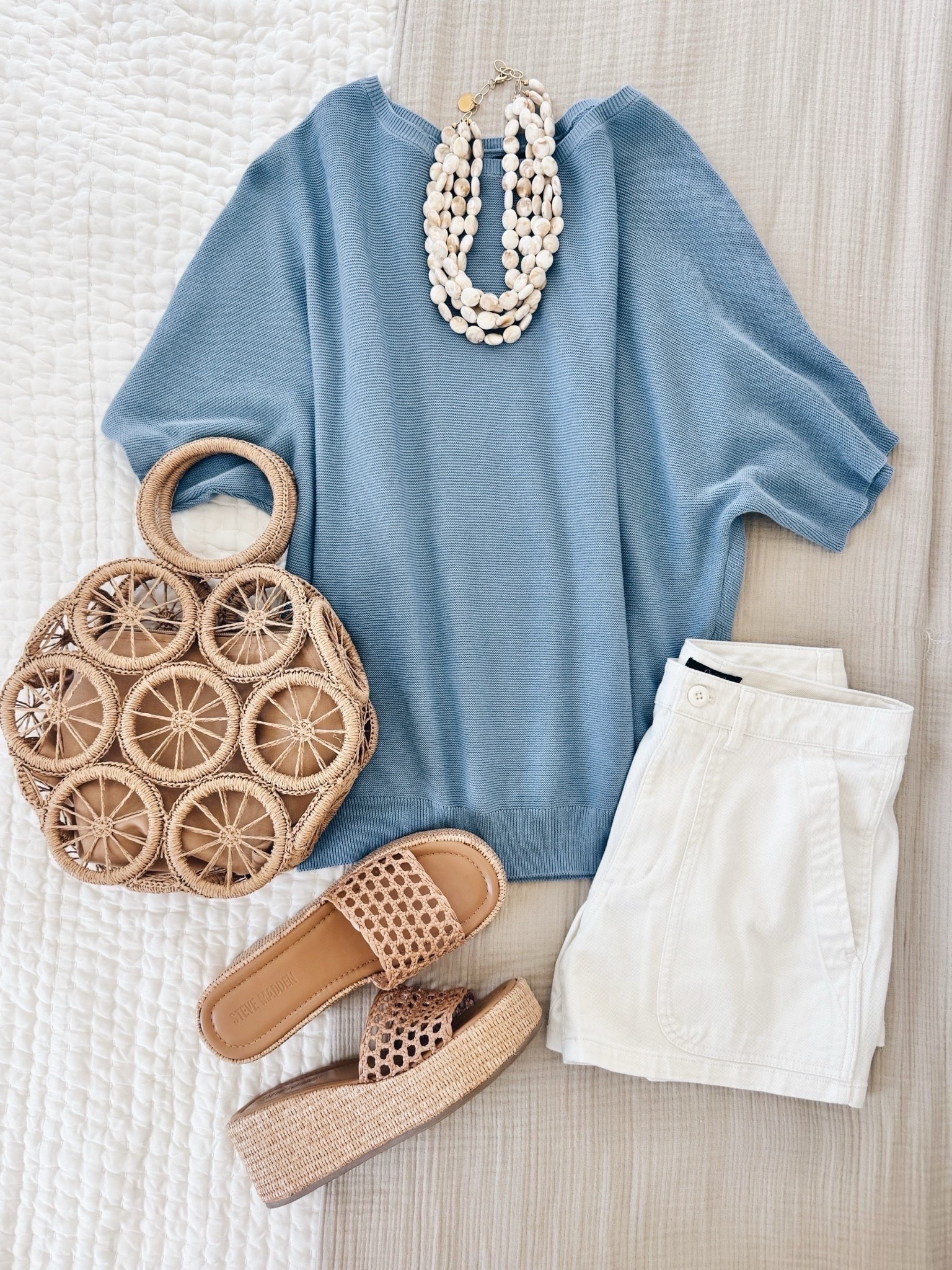 Summer date night outfit. If between sizes go up on the shorts for a more relaxed fit!  Sandals true to size.

#LTKootd #LTKOver40 #LTKgrwm
