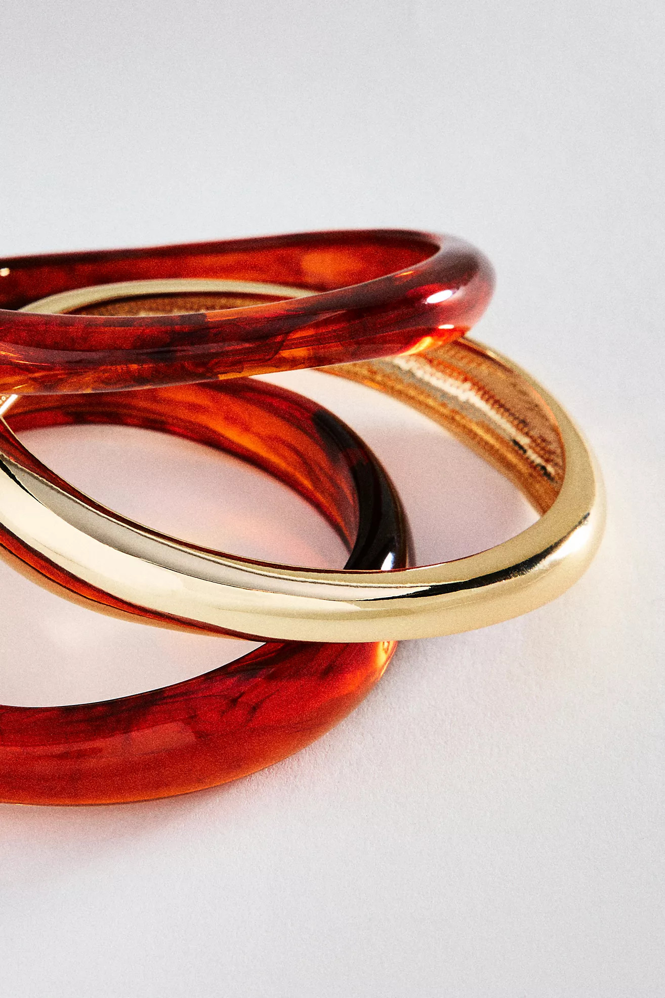BaubleBar Raven Resin Bangle Bracelets, Set of 3 | Anthropologie (US)