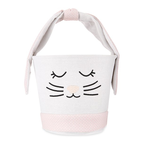 Way To Celebrate Easter Fabric Bunny Easter Basket, Pink | Walmart (US)