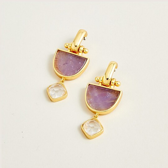 Goblet stone drop earrings | J. Crew US