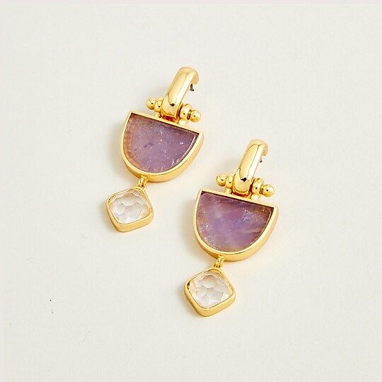 Goblet stone drop earrings | J.Crew US