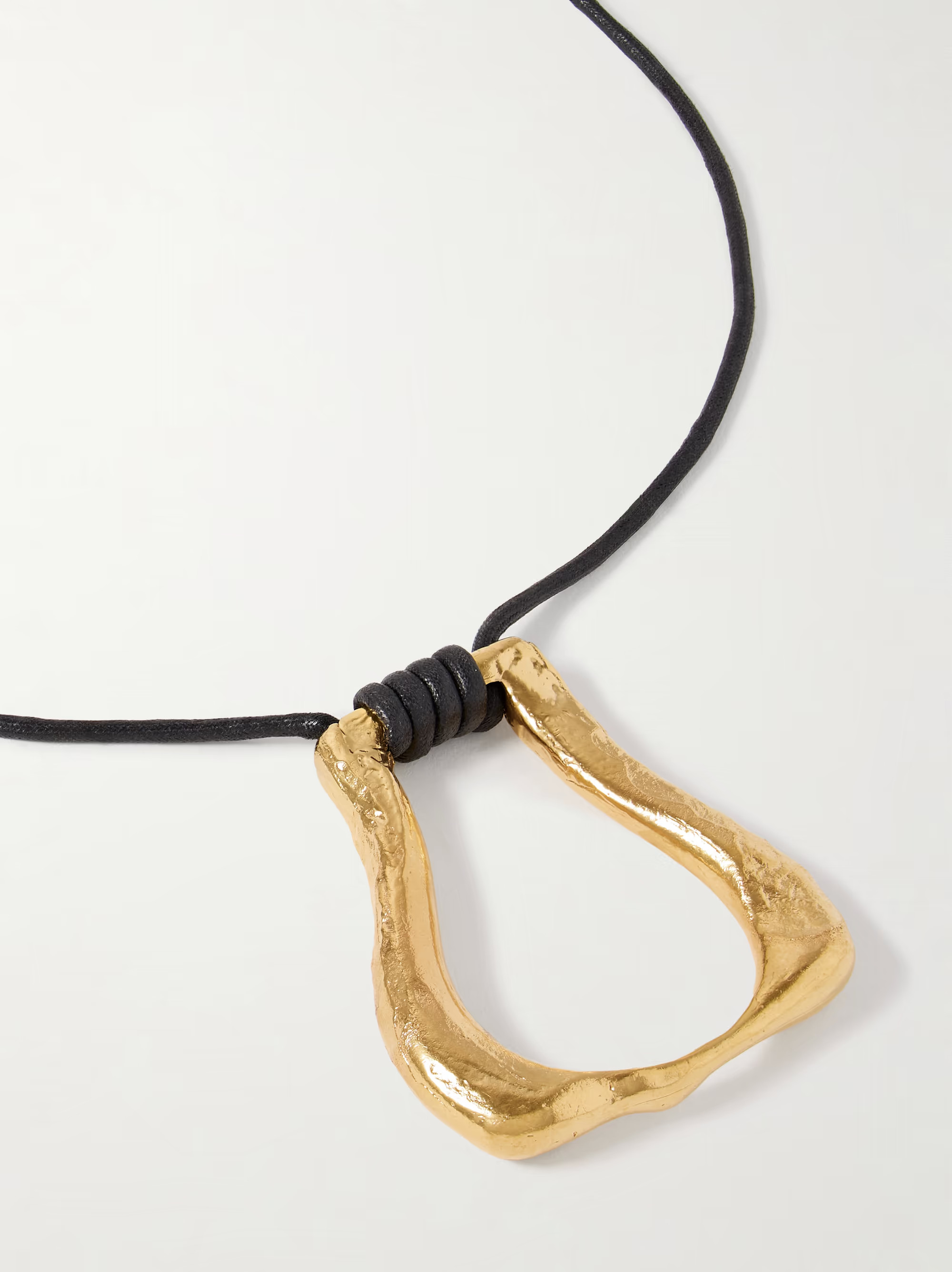 ALIGHIERI The Link of Wanderlust recycled gold-plated cord necklace | NET-A-PORTER | NET-A-PORTER (US)