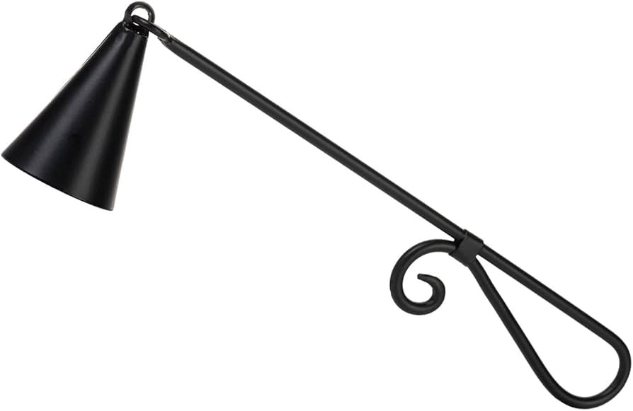 Iron Vintage Black Candle Snuffer, 9.37 Inch Long Handle with 1.57 Inch Bell, Home Decor | Amazon (US)