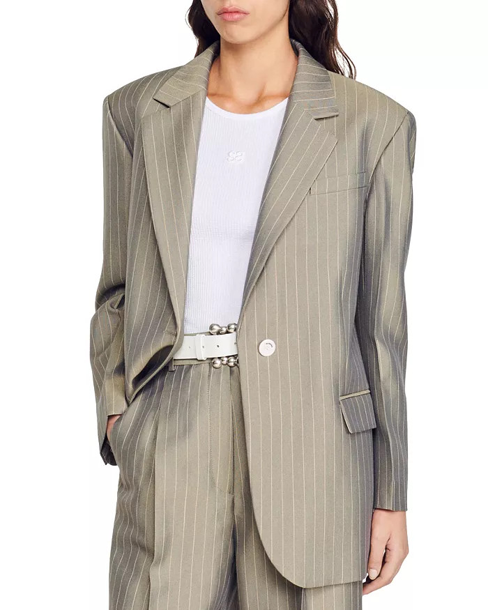 Yuna Oversized Pinstripe Blazer | Bloomingdale's (US)