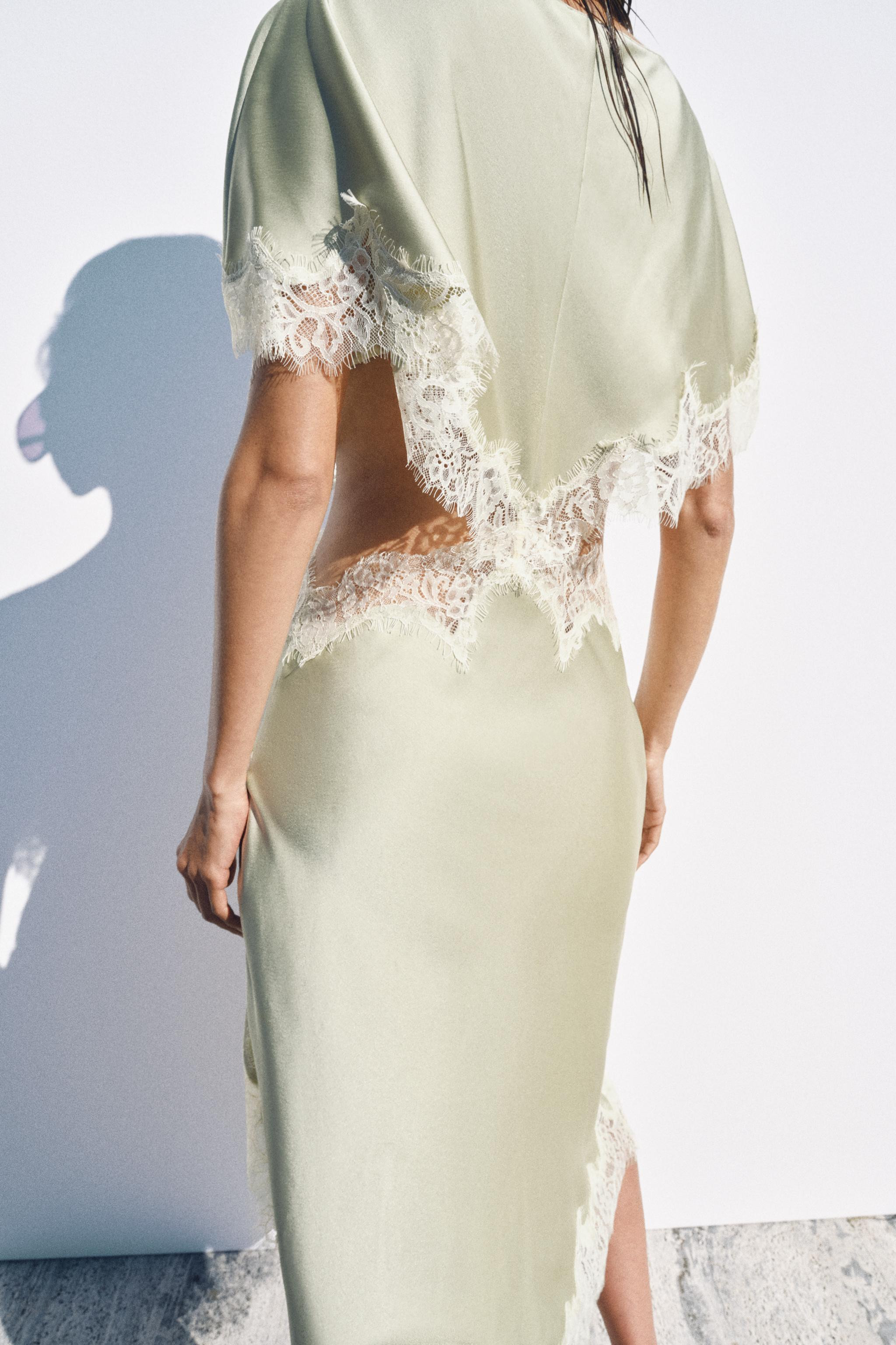 ZW COLLECTION LACE CUT-OUT DRESS | Zara UK