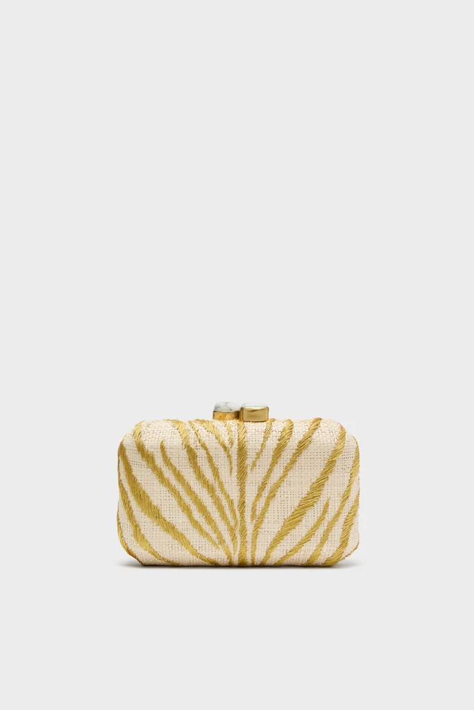 Brushed Gold Le Zoo Minaudiere | Tuckernuck (US)