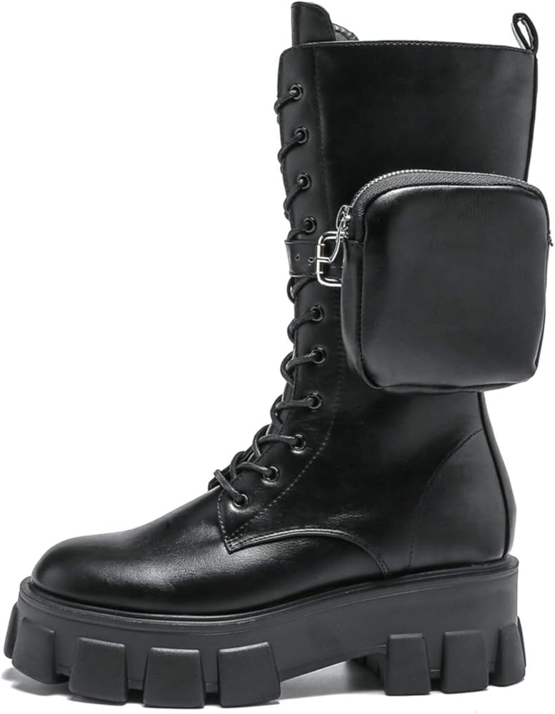 MOMOKA Women's Ankle Boots Slip On Platform Boots | Amazon (US)