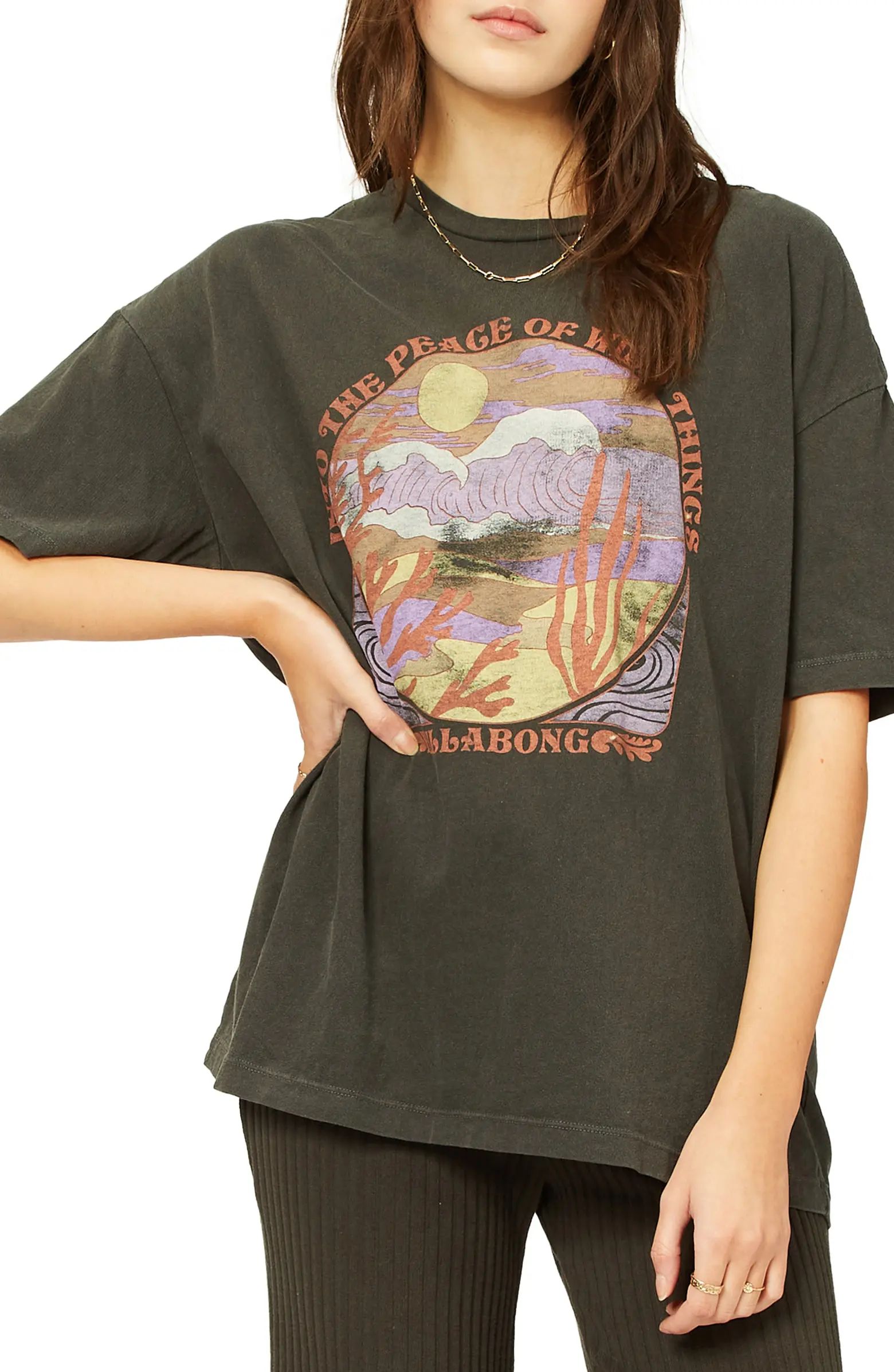 Billabong Into the Peace of Wild Things Cotton Graphic Tee | Nordstrom | Nordstrom
