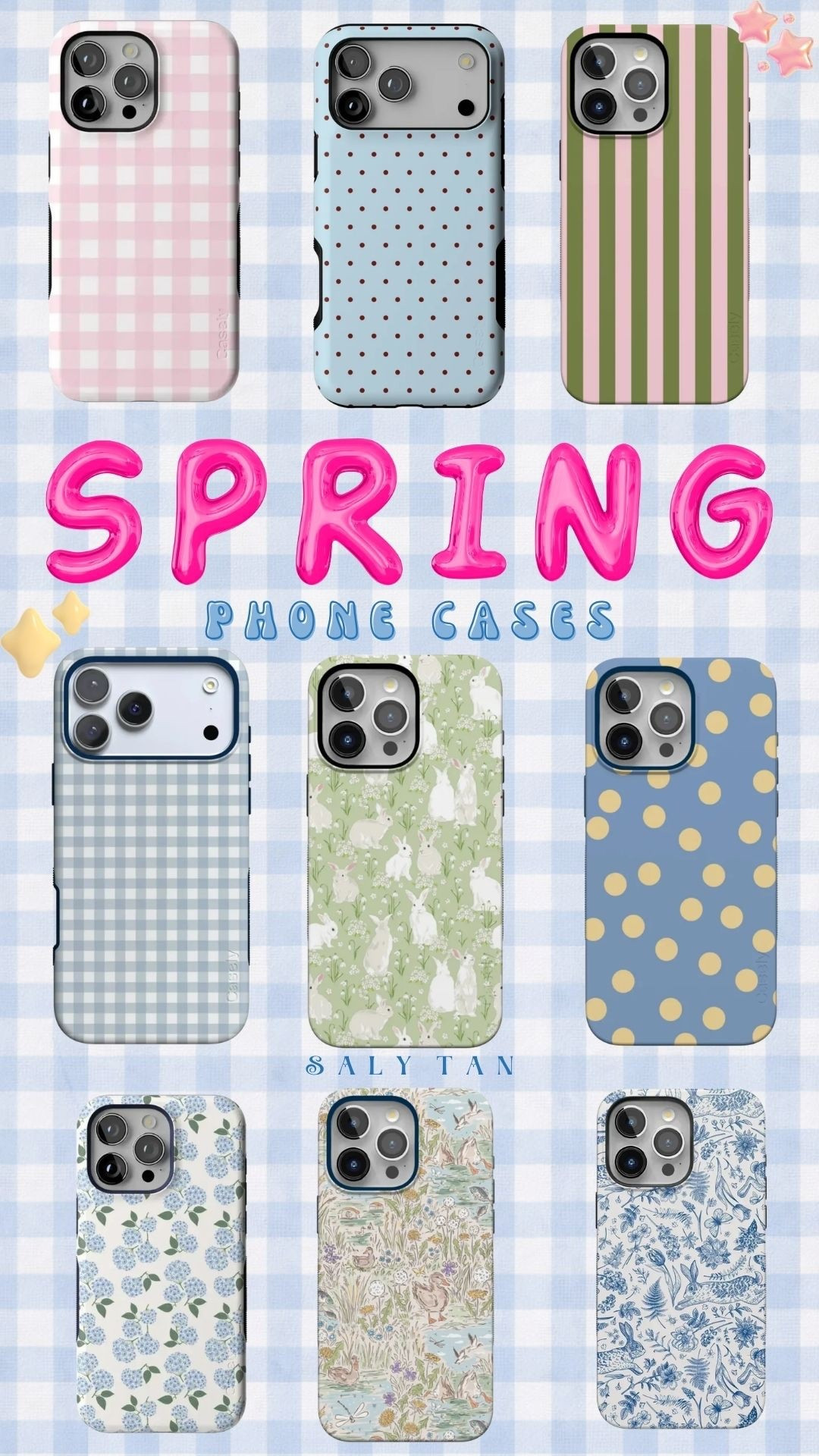 Casely Spring '26 Collection of Phone covers/cases 

Whimsical designs, ducks, bunnies, spring, Easter, stripes, polka dots, gingham, plaid, floral prints, flowers, hydrangeas, spring florals, grandmillenial style, grandma designs art, pastels 

#LTKTravel #LTKSeasonal #LTKSpringSale