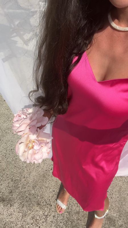 Pink dress
Pink wedding guest dress 
Amazon pink slip dress 


#LTKSeasonal #LTKstyletip #LTKwedding