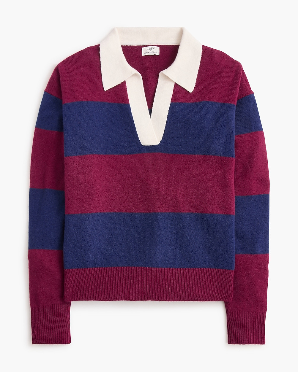 Sweater-polo in cotton-soft blend | J.Crew Factory