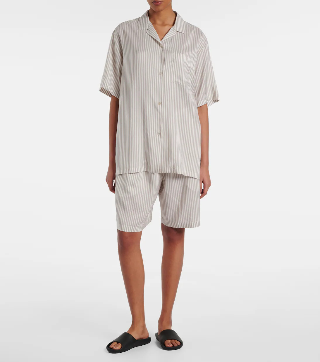 Zinnia striped silk shorts | Mytheresa (US/CA)