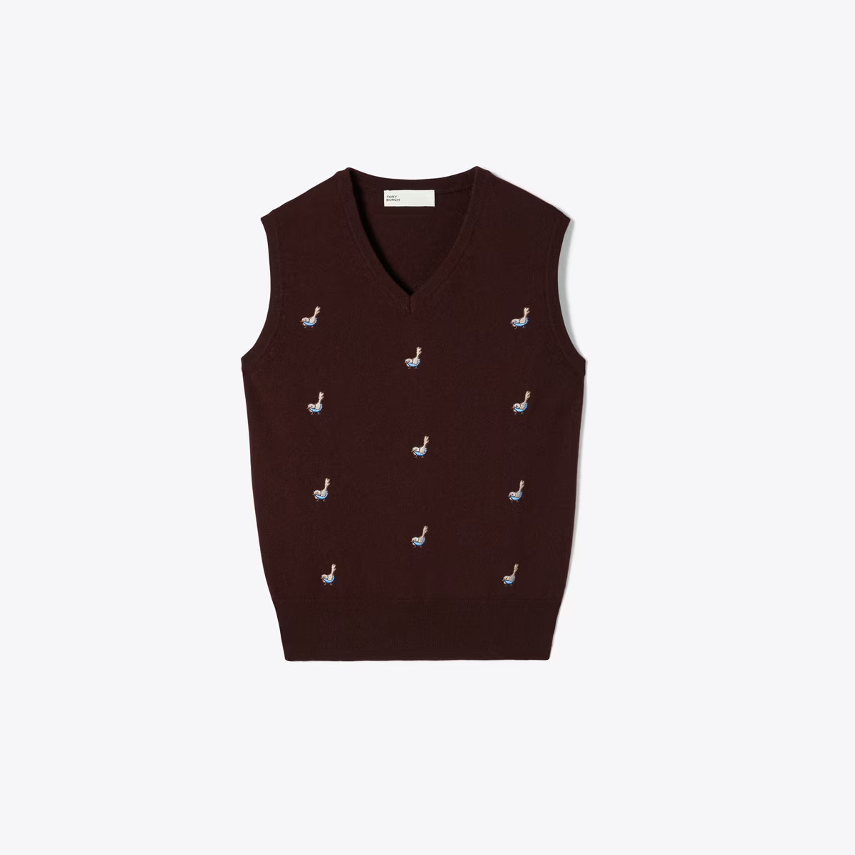 Cashmere Birdie Sweater Vest: Women's Designer Sweaters | Tory Sport | Tory Burch (US)
