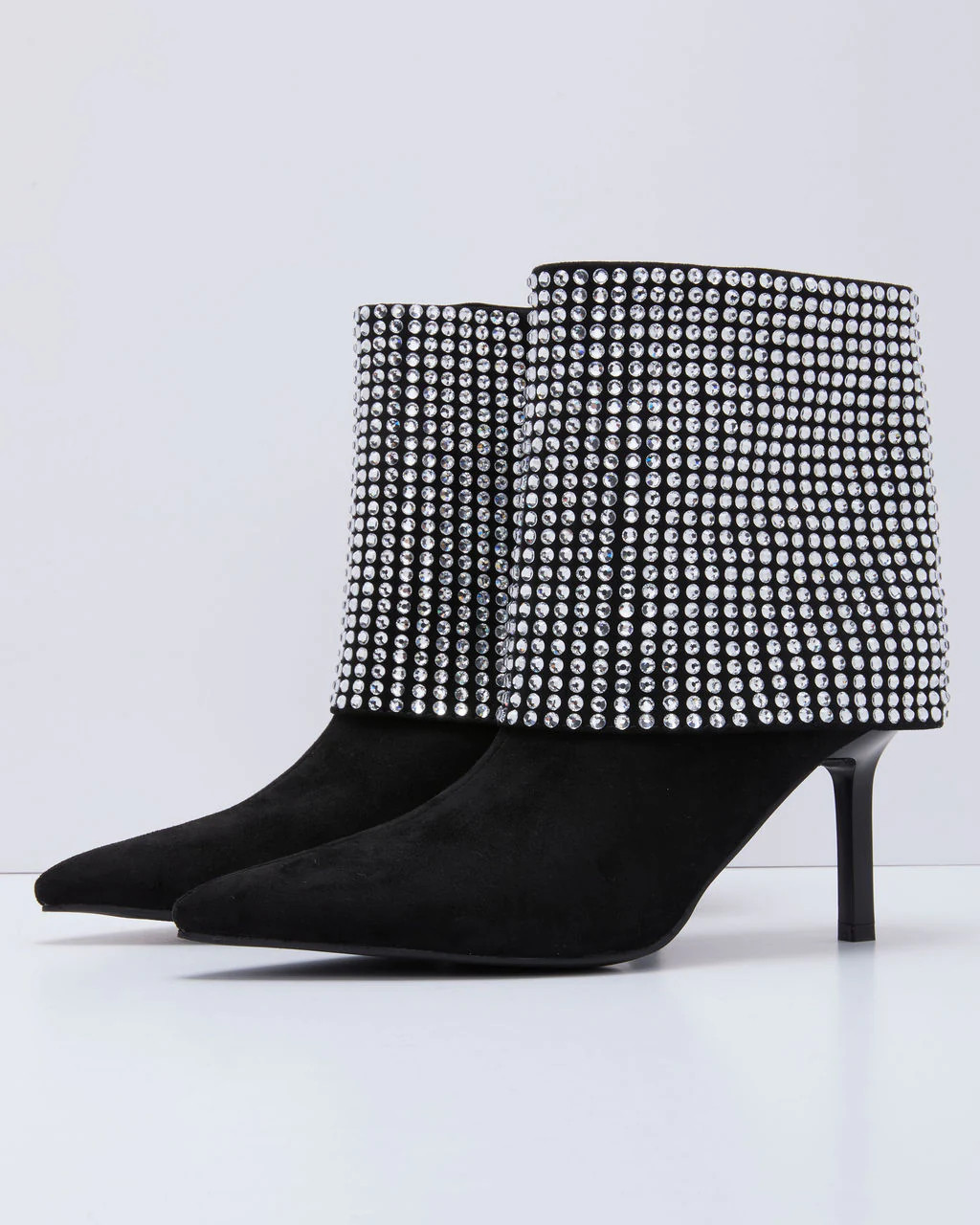Diamond Hour Embellished Fold Over Booties | VICI