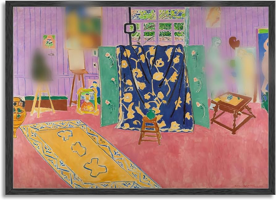 Henri Matisse Wall Art Famous Artists Abstract Aesthetic Canvas Wall Decor Colorful Pictures Post... | Amazon (US)
