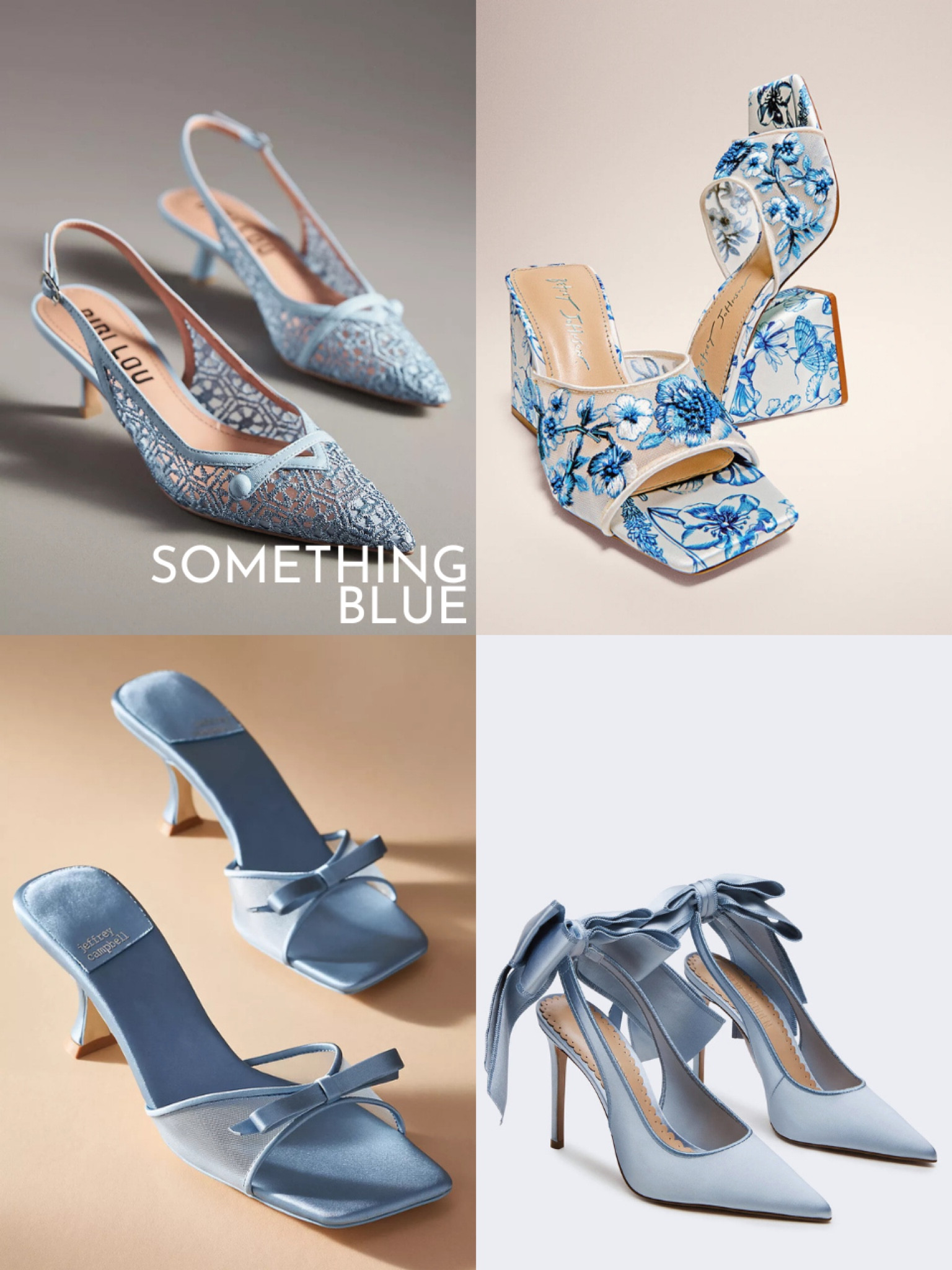 Bridal shoes: something blue 