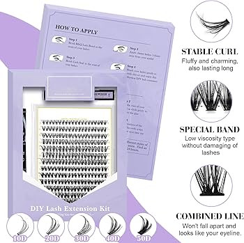 Amazon.com: DIY Lash Extension Kit 280 PCS Individual Eyelash Extension Kit 0.07D 9-16MIX 30D 40D... | Amazon (US)