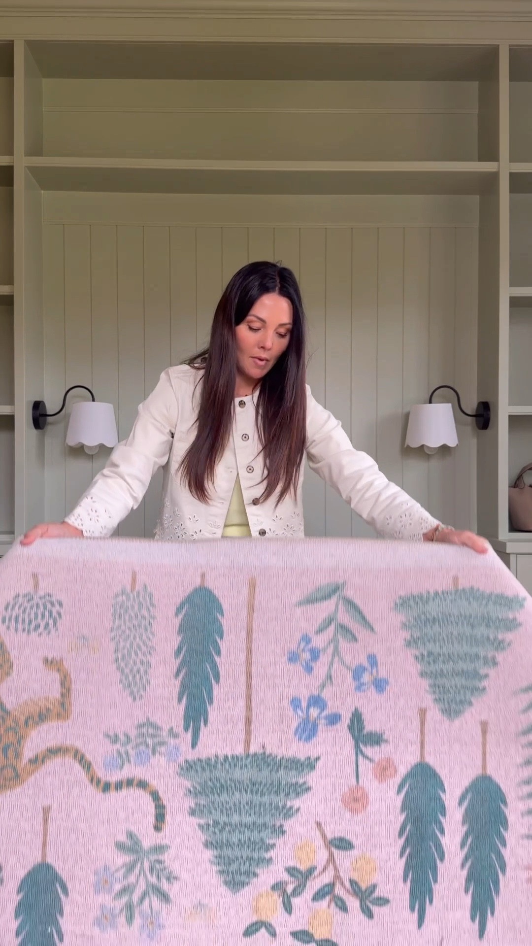 Lou’s bedroom is coming together. 
Girly bedroom with whimsical rug. /callop sconces and best green paint color. 

#LTKHome #LTKSaleAlert