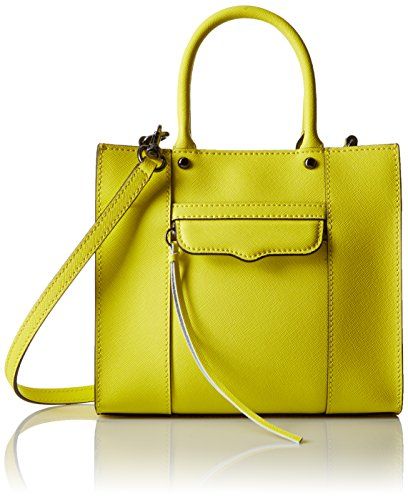 Rebecca Minkoff Mab Tote Mini Cross Body, Limeade, One Size | Amazon (US)