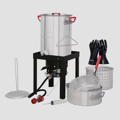 Creole Feast 30qt Aluminum Turkey Fryer Boiler Kit TFK-TG-3001TG | Target
