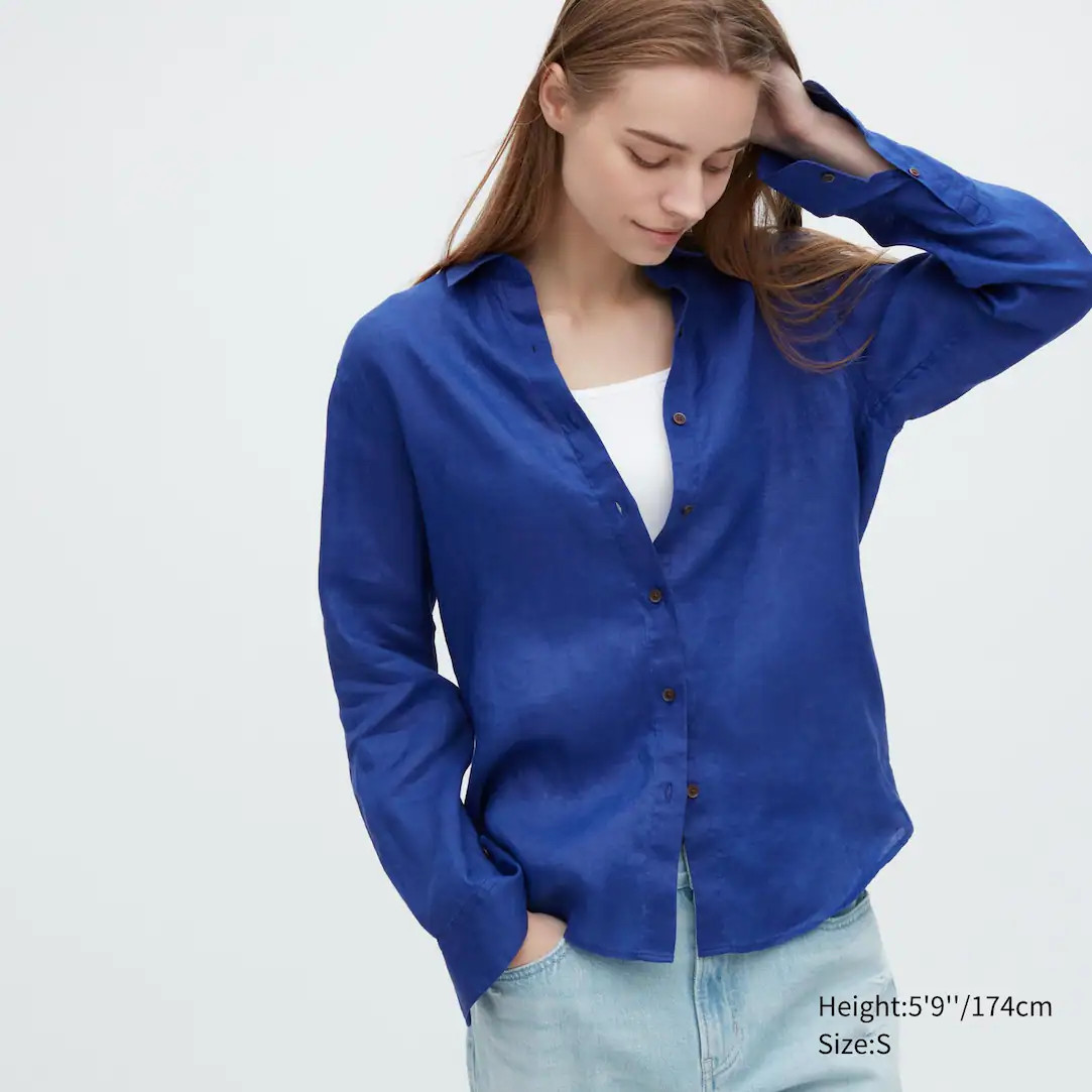 100% Premium Linen Shirt | UNIQLO (UK)